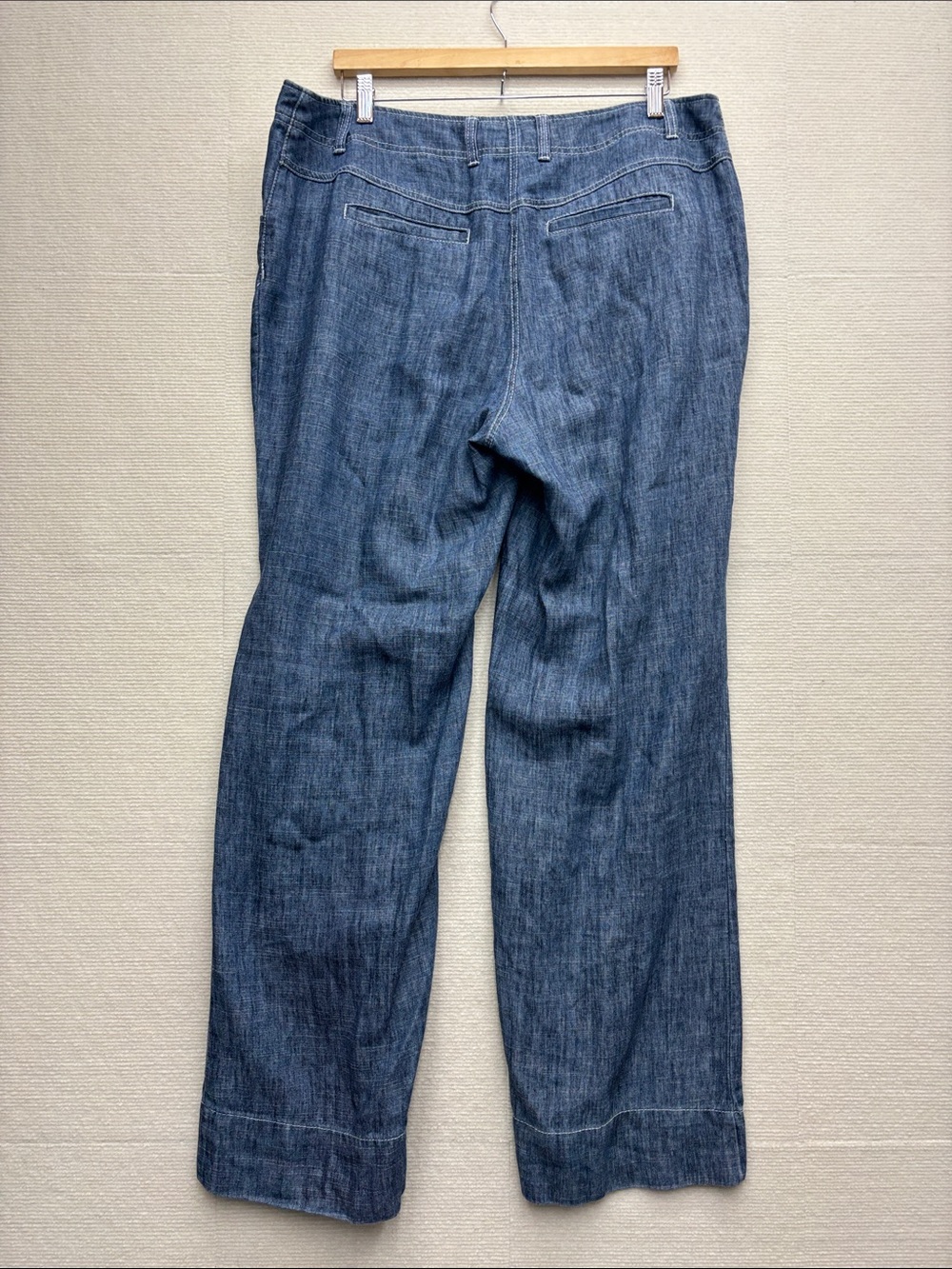 J Jill | 16 linen blend pants Women’s Wide-Leg Denim Jeans - Blue - Picture 4 of 6